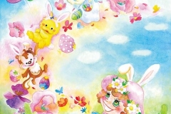 color・ful制作：2011色とりどりのお花と卵でいっぱい。みんなで春をお祝いしましょう。世界はColorful♡