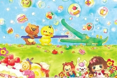 たのしいはみがき制作：2010おいしい物を食べた後は、みんなでハミガキ。キレイになったかな？
