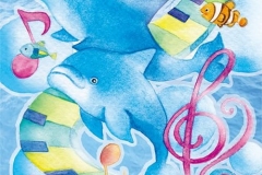 Marine music制作：2012ピアノの先生から「海の生き物を描いてほしい。」そんな要望から生まれました。
