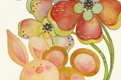 なかよしだもん制作：2013ラインストーンを使った作品。2人はいっつもなかよしだもん。
